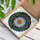 Daisy Flower Stained Glass Mosaic - Tiffany Style High Contrast Jewel Tone Detailed Art Stained Glass Suncatcher - 3