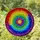 Rainbow Spiral Stained Glass Mosaic Art Tiffany Style Intricate Tessellated Pattern Stained Glass Suncatcher - 2