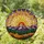 Tiffany Glass Sun Mountain Forest Evergreen Autumn Foliage Sky Rays Clouds Stained Glass Suncatcher - 2