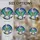 Green Teal Moth Stained Glass Crescent Moon Starry Night White Magnolia Jewel Tone Art Stained Glass Suncatcher - 4