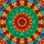Intricate Stained Glass Mandala Starburst - Tiffany Style Jewel Tone Geometric Mosaic Art Stained Glass Suncatcher - 5