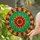 Intricate Stained Glass Mandala Starburst - Tiffany Style Jewel Tone Geometric Mosaic Art Stained Glass Suncatcher - 1