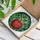 Stained Glass Disco Ball Apple Green Leaves - Tiffany Jewel Tone Intricate Mosaic Stained Glass Suncatcher - 3