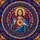 Jesus Christ Sacred Heart Stained Glass Mandala - Tiffany Jewel Tones Art Home Decor Stained Glass Suncatcher - 5