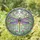 Dragonfly Stained Glass Tiffany Style Garden Flowers - Purple Wings Blue Body Jewel Tones Stained Glass Suncatcher - 2