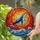 Graceful Swimming Blue Whale Stained Glass Tiffany Style - Starry Fins Mosaic Sky Art Stained Glass Suncatcher - 1