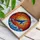 Graceful Swimming Blue Whale Stained Glass Tiffany Style - Starry Fins Mosaic Sky Art Stained Glass Suncatcher - 3