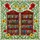 Intricate Red Bookshelves Colorful Books Poppies Vines - Tiffany Glass Bookworm Reading Decor Stained Glass Suncatcher - 5