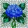 Blue Hydrangea Tiffany Stained Glass Emerald Green Leaves Sapphire Mosaic Home Decor Stained Glass Suncatcher - 5