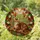 Brown Tabby Cat Tiffany Stained Glass Art, Autumn Leaves & Blossoms, Rustic Log Stained Glass Suncatcher - 2