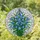 Bell-shaped Blue Flowers Stained Glass Tiffany Art - Intricate Mosaic Floral Home Decor Stained Glass Suncatcher - 2