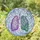Tiffany Stained Glass Lungs: Anatomical Branching & Blooming Lavender Floral Air Currents Mosaic Stained Glass Suncatcher - 2