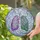 Tiffany Stained Glass Lungs: Anatomical Branching & Blooming Lavender Floral Air Currents Mosaic Stained Glass Suncatcher - 1