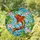 Iridescent Stained Glass Koi Fish Lotus Flower Lily Pad Teal Water Jewel Tones Stained Glass Suncatcher - 2