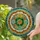 Bright Succulent Stained Glass Rosette Mosaic - Tiffany Jewel Tone Window Decor Stained Glass Suncatcher - 1