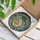 Nautilus Conch Shells Tiffany Stained Glass Look - Detailed Ocean Currents Aquatic Foliage Art Stained Glass Suncatcher - 3