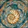 Nautilus Conch Shells Tiffany Stained Glass Look - Detailed Ocean Currents Aquatic Foliage Art Stained Glass Suncatcher - 5