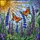 Tiffany Style Stained Glass Butterflies Blooming Flowers Sun Mosaic Jewel Tones Stained Glass Suncatcher - 5