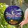 Golden Crescent Moon Campsite Tiffany Stained Glass Night Sky - Mountain Forest Stars Stained Glass Suncatcher - 1