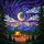 Golden Crescent Moon Campsite Tiffany Stained Glass Night Sky - Mountain Forest Stars Stained Glass Suncatcher - 5