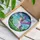Winged Unicorn Rainbow Mane Pink Hooves Stained Glass Landscape - Unicorn Lover Gift Stained Glass Suncatcher - 3