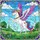 Winged Unicorn Rainbow Mane Pink Hooves Stained Glass Landscape - Unicorn Lover Gift Stained Glass Suncatcher - 5