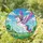 Winged Unicorn Rainbow Mane Pink Hooves Stained Glass Landscape - Unicorn Lover Gift Stained Glass Suncatcher - 2