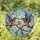 Intricate Colorful Kingfisher Birds Cherry Blossom Jewel Tones Tiffany Stained Glass Mosaic Stained Glass Suncatcher - 2
