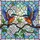 Intricate Colorful Kingfisher Birds Cherry Blossom Jewel Tones Tiffany Stained Glass Mosaic Stained Glass Suncatcher - 5