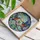 Intricate Colorful Kingfisher Birds Cherry Blossom Jewel Tones Tiffany Stained Glass Mosaic Stained Glass Suncatcher - 3