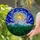 Majestic Snow-Capped Mountain Pine Forest Sun - Glowing Stained Glass Window Art Stained Glass Suncatcher - 1