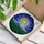 Majestic Snow-Capped Mountain Pine Forest Sun - Glowing Stained Glass Window Art Stained Glass Suncatcher - 3