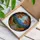 Cobblestone Path Autumn Forest Stained Glass Mountain Peaks Nature Scene Decor Stained Glass Suncatcher - 3