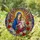 Virgin Mary Baby Jesus Stained Glass Art Tiffany Style - Floral Christian Religious Gift Stained Glass Suncatcher - 2