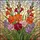 Tiffany Stained Glass Gladiolus Flower Bouquet - Detailed Petals Stamens Floral Art Stained Glass Suncatcher - 5