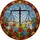 Stained Glass Scale of Justice - Tiffany Style Floral Art for Lawyers & Judges Stained Glass Suncatcher - 5