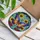 Colorful Butterfly Sunflower Rose Tiffany Stained Glass Mosaic Art Translucent Jewel Tones Stained Glass Suncatcher - 3