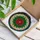 Tiffany Stained Glass Poinsettia Flower with Leaf Mosaic Border - Christmas Holiday Stained Glass Suncatcher - 3