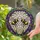 Fluffy Bumblebee Lavender Stained Glass Mosaic - Tiffany Style Jewel Tone Home Decor Gift Stained Glass Suncatcher - 1