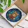 Orange Tabby Cat with Spectacles & Book - Intricate Tiffany Stained Glass Mosaic Decor Stained Glass Suncatcher - 3