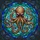 Stained Glass Bronze Octopus Tiffany Style Underwater Seascape Ocean Lover Gift Stained Glass Suncatcher - 5