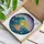Cresting Ocean Wave Sunset Stained Glass Seascape - Tiffany Jewel Tone Mosaic Art Stained Glass Suncatcher - 3