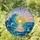 Cresting Ocean Wave Sunset Stained Glass Seascape - Tiffany Jewel Tone Mosaic Art Stained Glass Suncatcher - 2