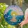 Cresting Ocean Wave Sunset Stained Glass Seascape - Tiffany Jewel Tone Mosaic Art Stained Glass Suncatcher - 1