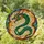 Majestic Green Dragon Stained Glass Art - Roaring Fantasy Dragon with Fiery Orange Eyes Stained Glass Suncatcher - 2