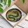 Majestic Green Dragon Stained Glass Art - Roaring Fantasy Dragon with Fiery Orange Eyes Stained Glass Suncatcher - 3