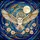 Barn Owl Celestial Night Sky Full Moon Art - Tiffany Glass Style Translucent Home Decor Stained Glass Suncatcher - 5