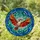 Vibrant Woodpecker Dynamic Flight Stained Glass - Tiffany Mosaic Teal Blue Green Red Orange Stained Glass Suncatcher - 2