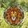 Majestic Lion Head Stained Glass Art Translucent Abstract Geometric Mosaic Jewel Tone Stained Glass Suncatcher - 2