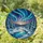 Aurora Borealis Winter Landscape Tiffany Stained Glass Evergreen Trees Frozen River Sunset Stained Glass Suncatcher - 2
